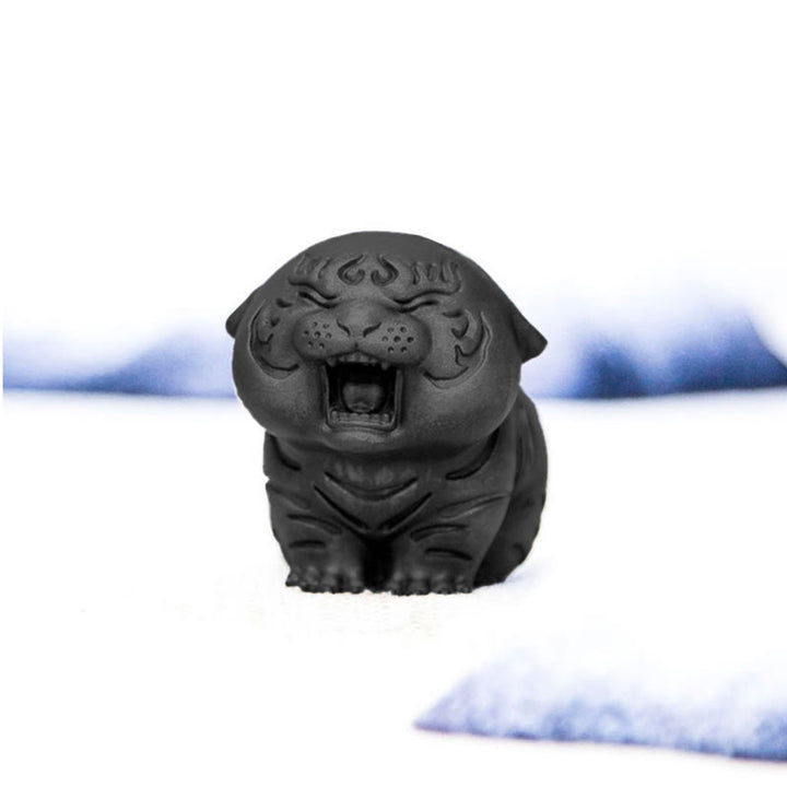 Estatua de resina fundida con óxido de hierro en polvo de tigre en miniatura con Buddha Stones para decoración del hogar - image 27