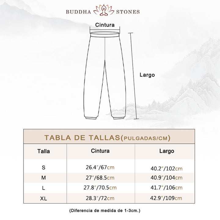 Conjunto de ropa de lino y algodón para mujer , camisa de manga tres cuartos con cuello en V y pantalones de meditación Zen Tai Chi, 2 uds.