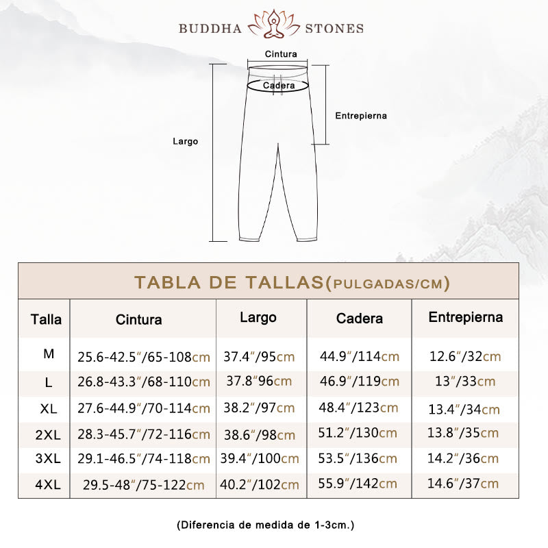 Camisa de manga larga con botones de Buddha Stones para meditación, pantalones, traje para hombre - image 4