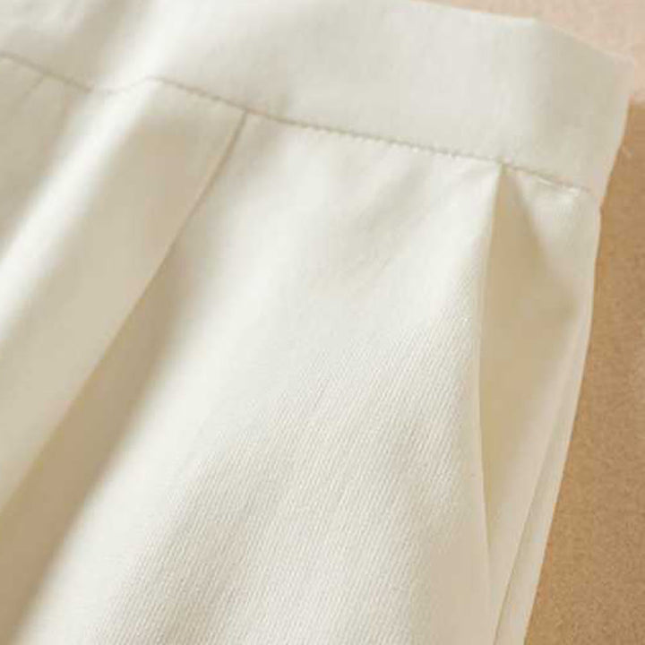 Pantalones cortos informales de verano con diseño de Buddha Stones, de lino y algodón, con cremallera y botones para mujer, con bolsillos