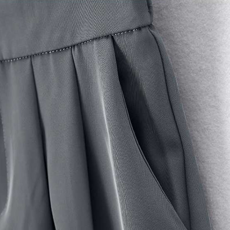 Pantalones cortos de verano informales con cremallera , Buddha Stones, sueltos, de lino y algodón, para mujer, con bolsillos - image 4