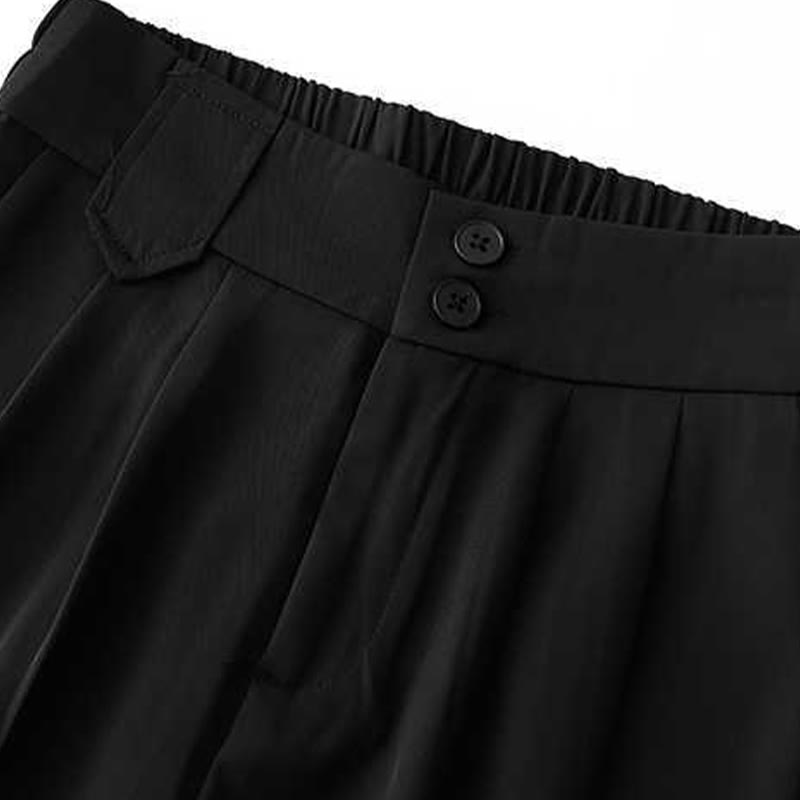 Pantalones cortos de verano informales con cremallera , Buddha Stones, sueltos, de lino y algodón, para mujer, con bolsillos - image 12