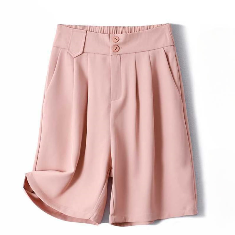 Pantalones cortos de verano informales con cremallera , Buddha Stones, sueltos, de lino y algodón, para mujer, con bolsillos