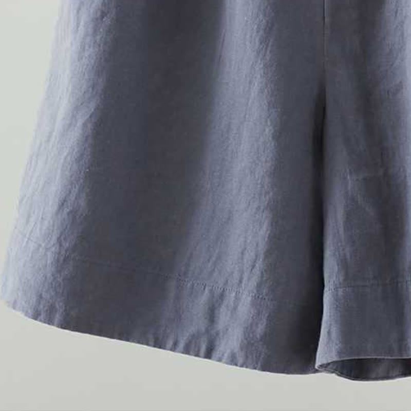 Pantalones cortos de verano informales con diseño de rana, de fibra acrílica, con botones y cremallera, de Buddha Stones, para mujer, con bolsillos - image 3