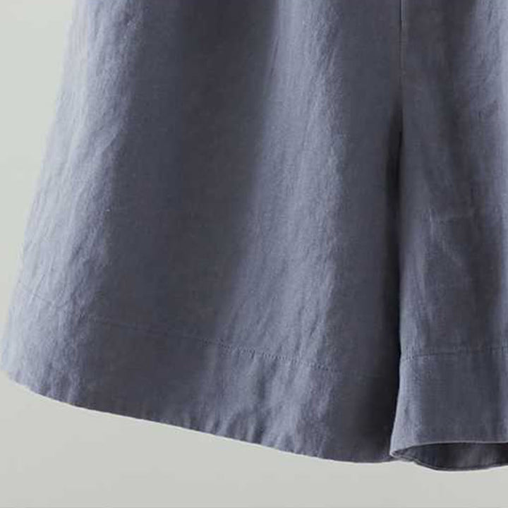 Pantalones cortos de verano informales con diseño de rana, de fibra acrílica, con botones y cremallera, de Buddha Stones, para mujer, con bolsillos - image 3