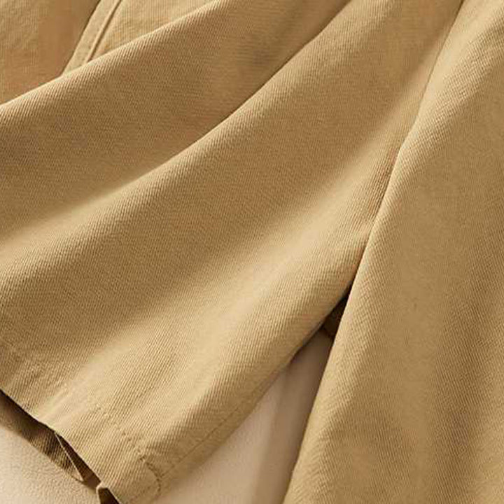 Pantalones cortos casuales sueltos de algodón liso de verano para mujer con bolsillos de Buddha Stones