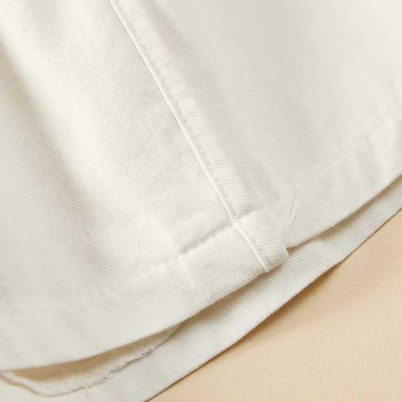 Pantalones cortos casuales sueltos de algodón liso de verano para mujer con bolsillos de Buddha Stones - image 19