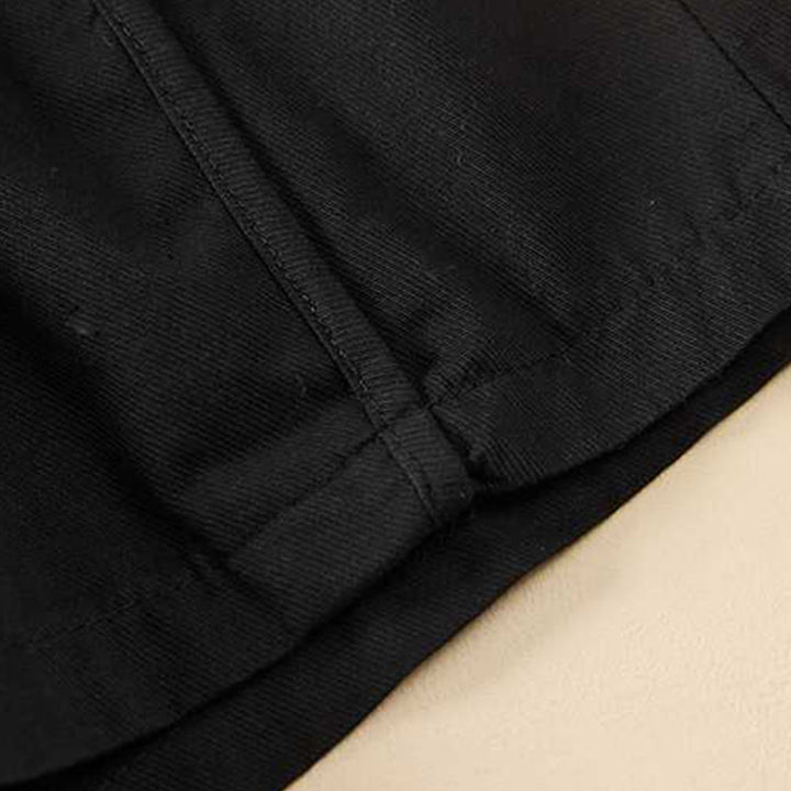 Pantalones cortos casuales sueltos de algodón liso de verano para mujer con bolsillos de Buddha Stones