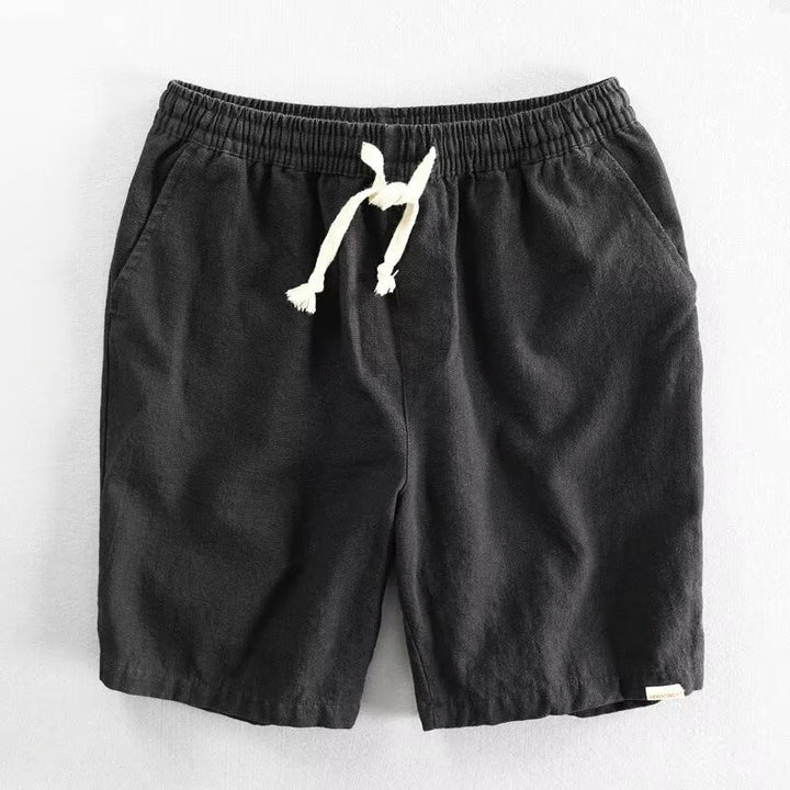 Pantalones cortos de algodón con cintura elástica y bolsillos para hombre con diseño de Buddha Stones - Negro - US/UK/AU40, UE 50 (3XL) - image 3
