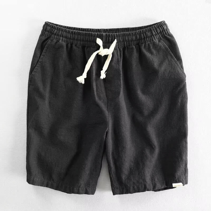 Pantalones cortos de algodón con cintura elástica y bolsillos para hombre con diseño de Buddha Stones - Negro - US/UK/AU40, UE50 (3XL) - image 4