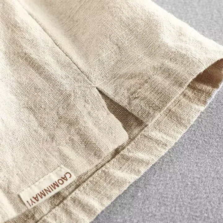 Pantalones cortos de algodón con cintura elástica y bolsillos para hombre con diseño de Buddha Stones - image 20