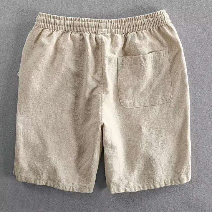 Pantalones cortos de algodón con cintura elástica y bolsillos para hombre con diseño de Buddha Stones - image 15