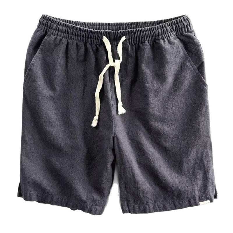 Pantalones cortos de algodón con cintura elástica y bolsillos para hombre con diseño de Buddha Stones - image 9
