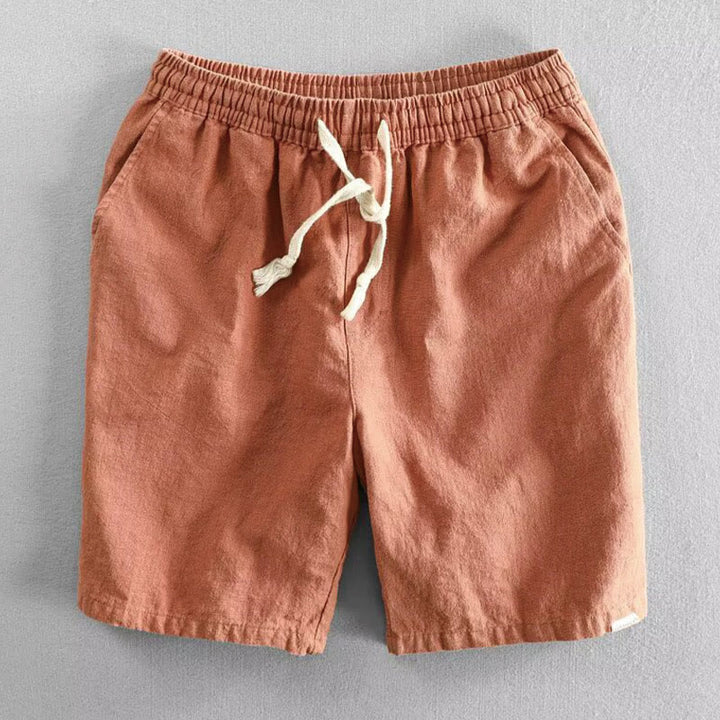 Pantalones cortos de algodón con cintura elástica y bolsillos para hombre con diseño de Buddha Stones - Coral - US/UK/AU40, UE 50 (3XL) - image 8