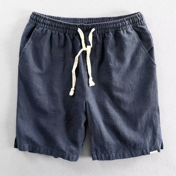 Pantalones cortos de algodón con cintura elástica y bolsillos para hombre con diseño de Buddha Stones - Marina de guerra - US/UK/AU40, UE50 (3XL) - image 8