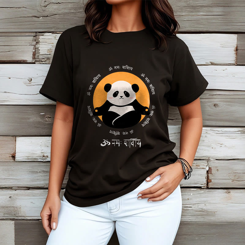 Camiseta con diseño de Buddha Stones Panda sánscrito Namah Shivaya - image 6
