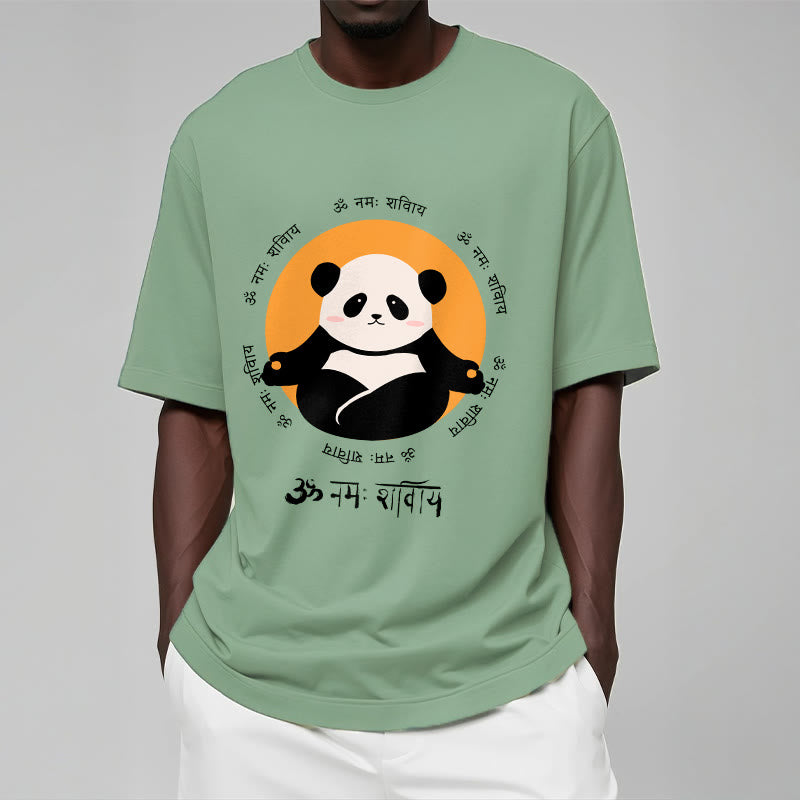 Camiseta con diseño de Buddha Stones Panda sánscrito Namah Shivaya - image 15
