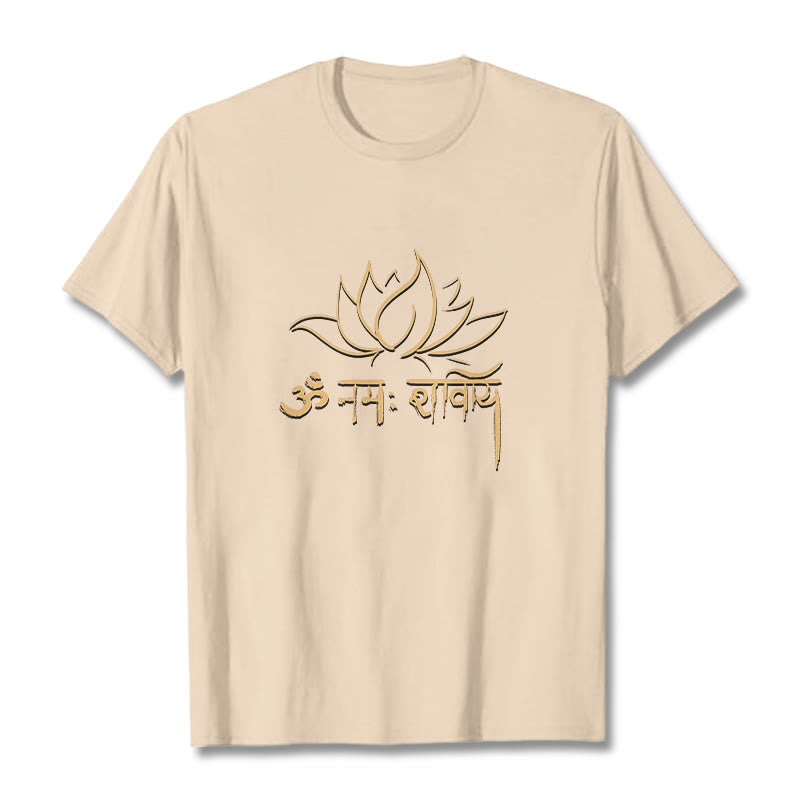 Camiseta con Buddha Stones, loto, sánscrito, Namah Shivaya - Sopa de mariscos - 2XL - image 11