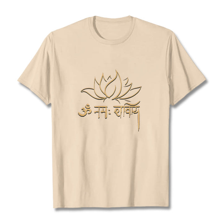 Camiseta con Buddha Stones, loto, sánscrito, Namah Shivaya - Sopa de mariscos - 2XL - image 11