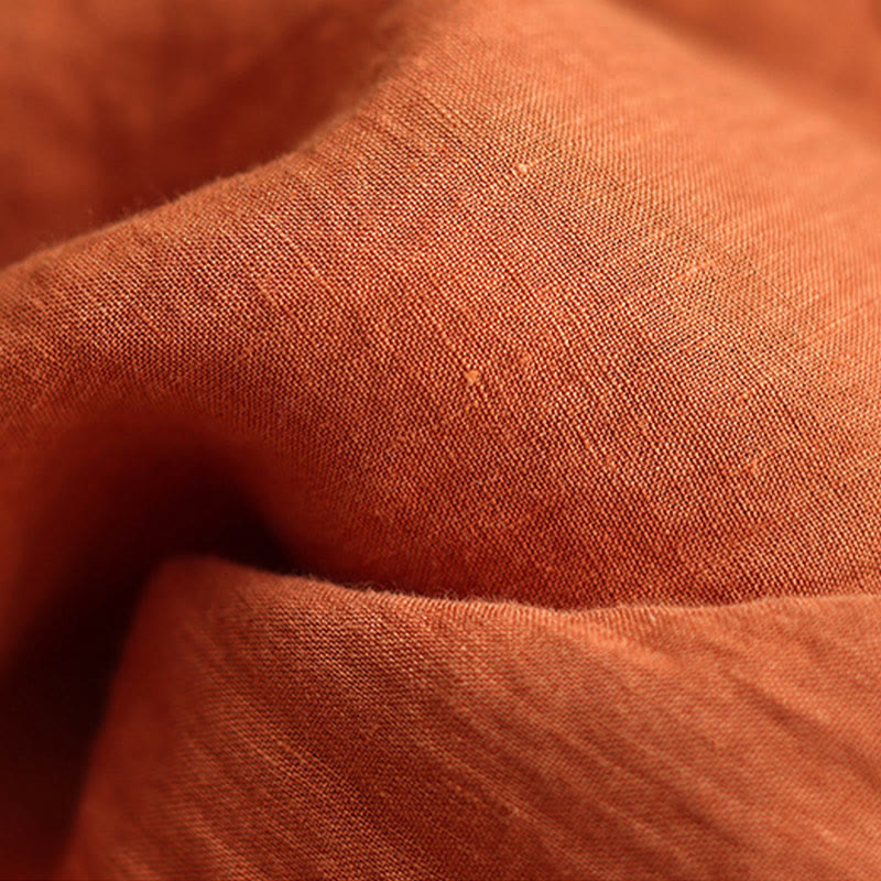 Pantalones anchos de Buddha Stones y algodón para mujer, informales, con diseño de arrugas y cordón ajustable, de 9 pulgadas de largo, con bolsillos. - image 9