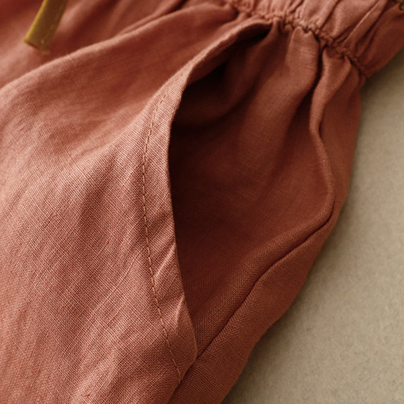 Falda vintage con bordado sólido y cordón para mujer con bolsillos y Buddha Stones - image 20