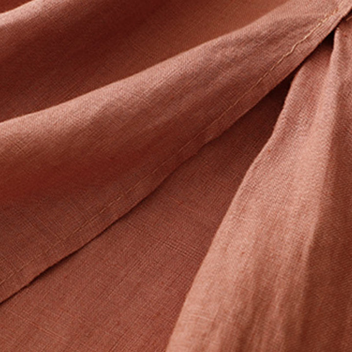 Falda vintage con bordado sólido y cordón para mujer con bolsillos y Buddha Stones - image 23