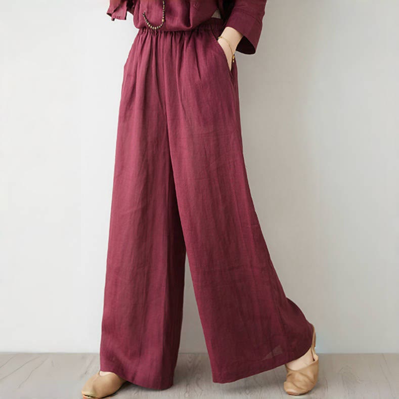 Conjunto de 2 piezas de camisa y pantalón de manga tres cuartos con Buddha Stones para meditación, zen, tai chi, algodón y lino para mujer - image 6
