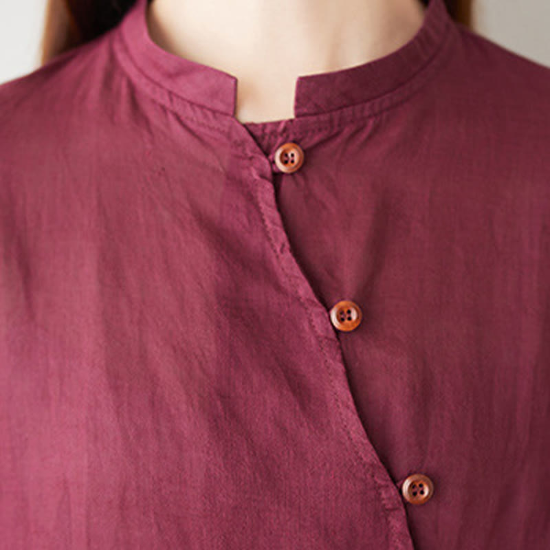 Conjunto de 2 piezas de camisa y pantalón de manga tres cuartos con Buddha Stones para meditación, zen, tai chi, algodón y lino para mujer - image 14