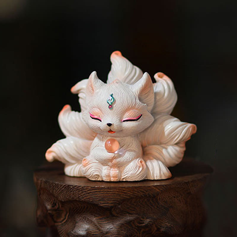 Mini Buddha Stones, resina de la suerte, decoración de escritorio para el hogar