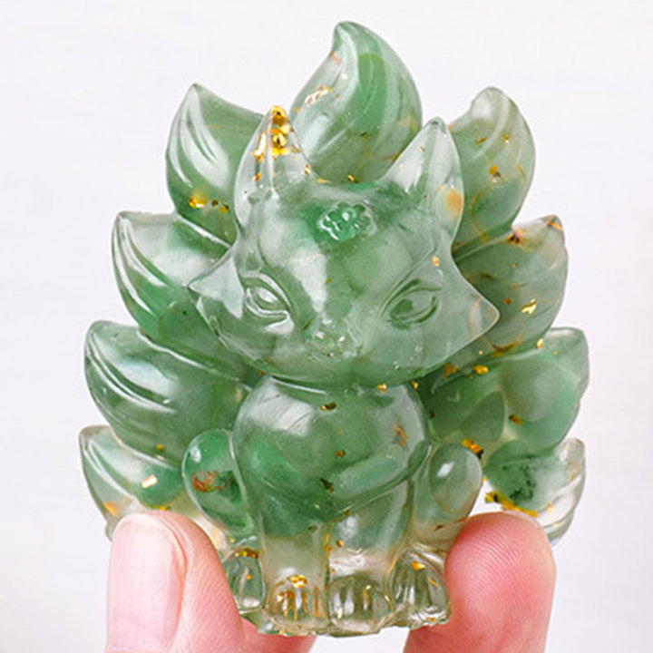 Buddha Stones pequeñas, varias piedras, cuarzo fresa, amatista, aventurina verde, zorro de nueve colas, curación, decoración del hogar
