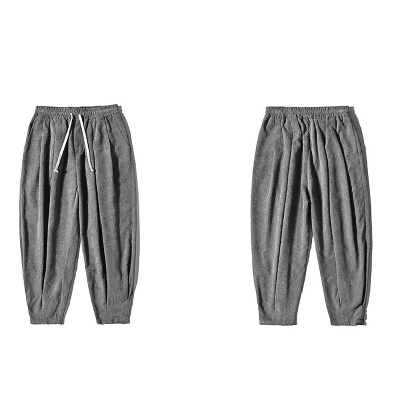 Pantalones bombachos casuales de algodón liso con bolsillos para hombre de Buddha Stones - image 27