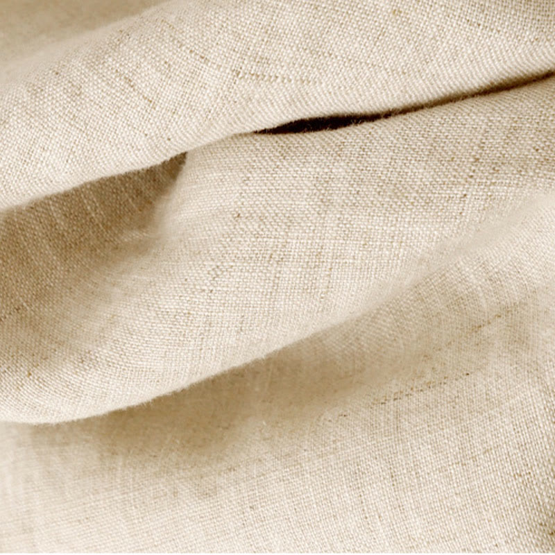 Pantalones harén de lino y algodón para mujer con diseño de botones laterales de color liso y bolsillos de Buddha Stones para verano - image 7