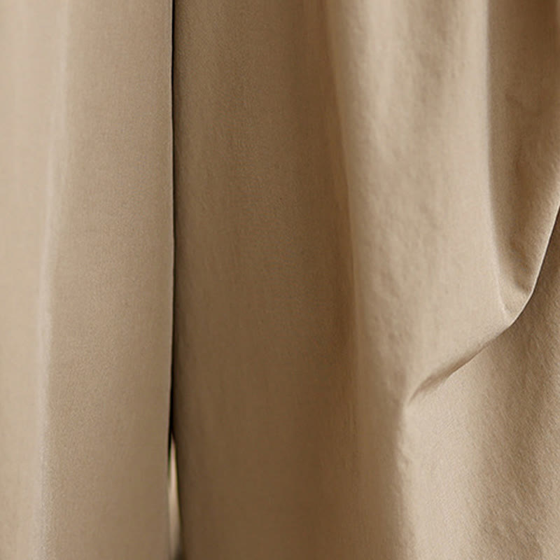 Pantalones anchos de algodón para mujer con diseño plisado irregular de verano Buddha Stones y bolsillos - image 6