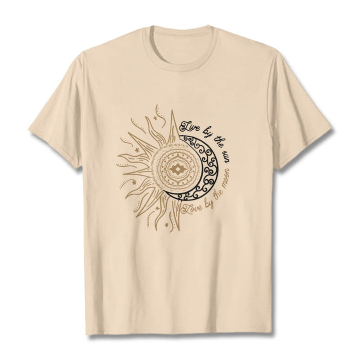 Camiseta " Buddha Stones, vive al sol, ama a la luna" - Sopa de mariscos - 2XL - image 9