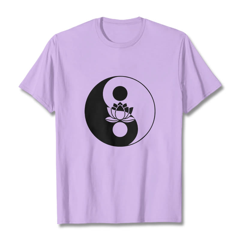 Camiseta con Buddha Stones, flor de loto y yang - Ciruela - 2XL - image 17