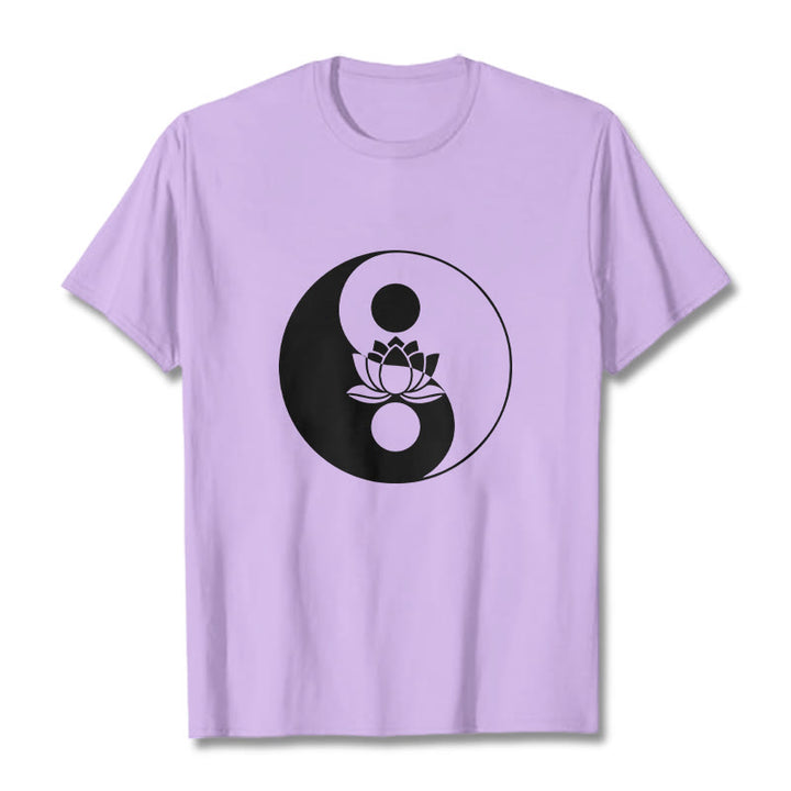 Camiseta con Buddha Stones, flor de loto y yang - Ciruela - 2XL - image 17