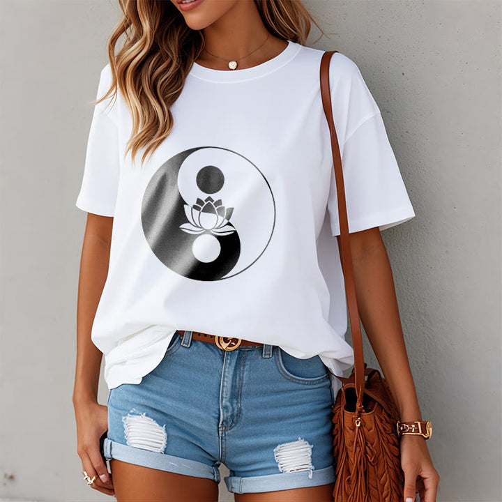 Camiseta con Buddha Stones, flor de loto y yang - image 3