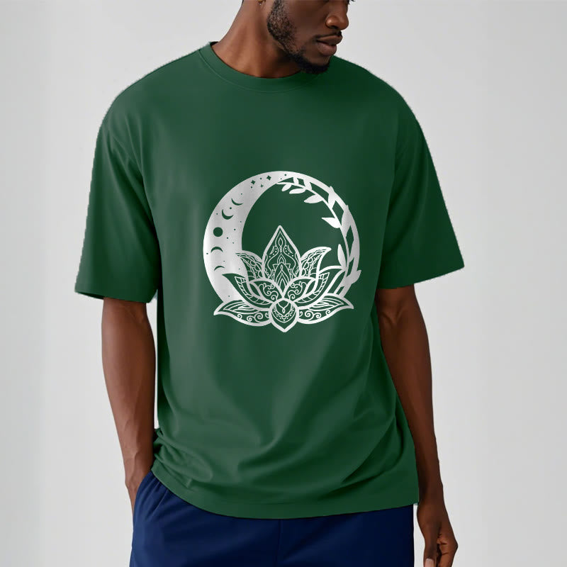 Camiseta con Buddha Stones, flor de loto, sol, luna y vides entrelazadas - image 12