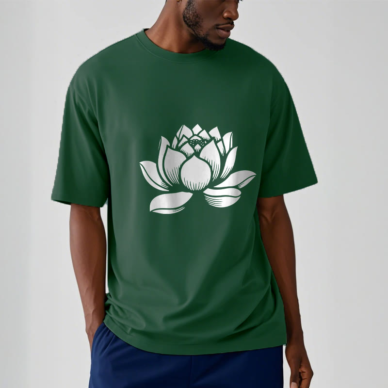 Camiseta con diseño de flor de loto y Buddha Stones - image 2