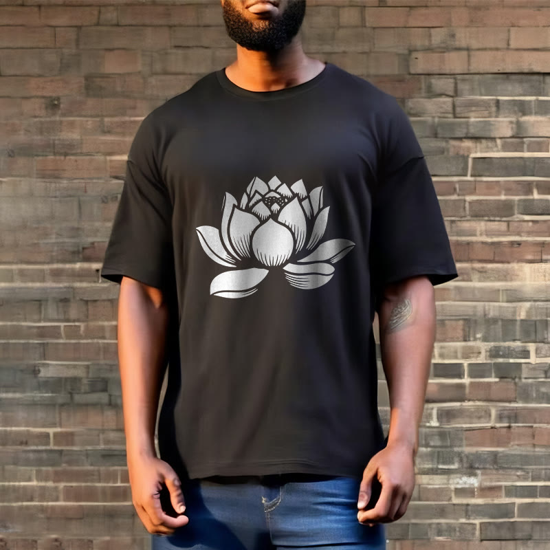 Camiseta con diseño de flor de loto y Buddha Stones - image 5