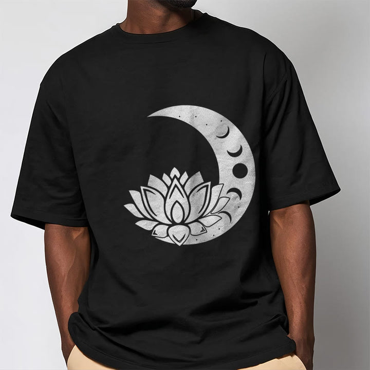 Camiseta con Buddha Stones, luna creciente, flor de loto y sol - image 5