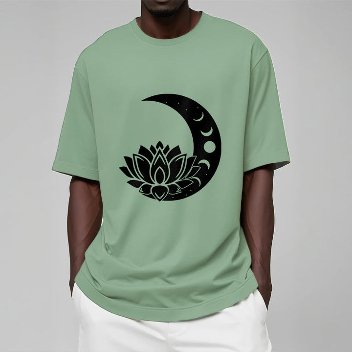 Camiseta con Buddha Stones, luna creciente, flor de loto y sol - image 15
