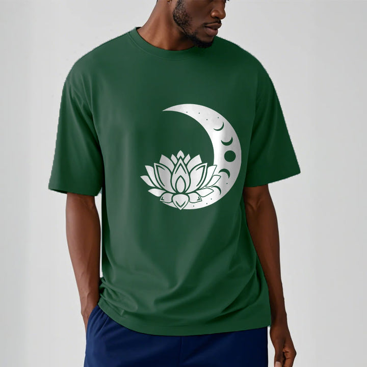 Camiseta con Buddha Stones, luna creciente, flor de loto y sol - image 11