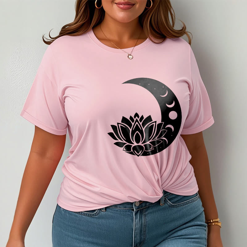 Camiseta con Buddha Stones, luna creciente, flor de loto y sol - image 14