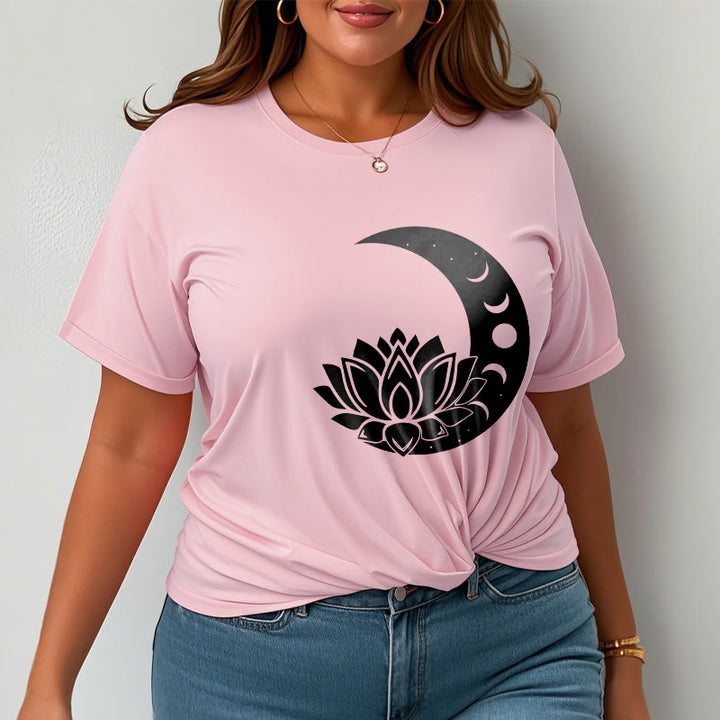 Camiseta con Buddha Stones, luna creciente, flor de loto y sol - image 14