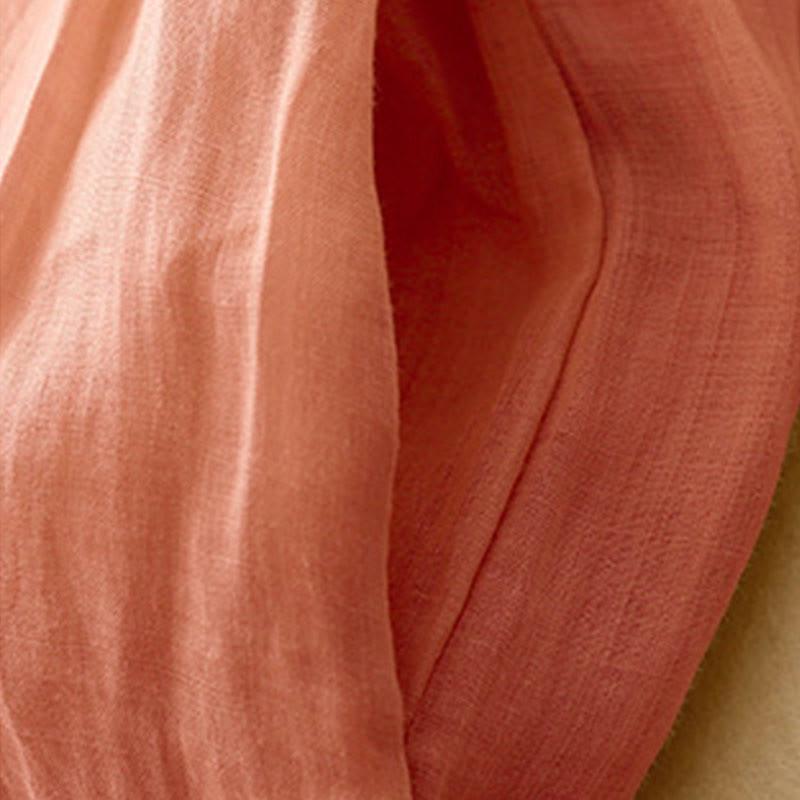 Pantalones anchos de lino y algodón para mujer con cintura elástica y bordado geométrico de Buddha Stones y bolsillos. - image 3