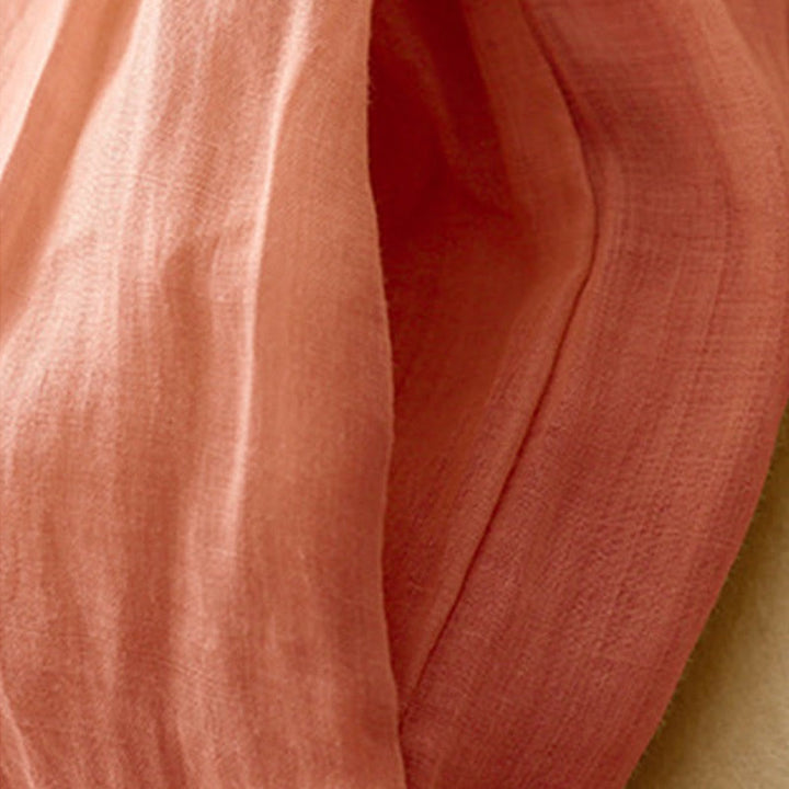 Pantalones anchos de lino y algodón para mujer con cintura elástica y bordado geométrico de Buddha Stones y bolsillos. - image 3