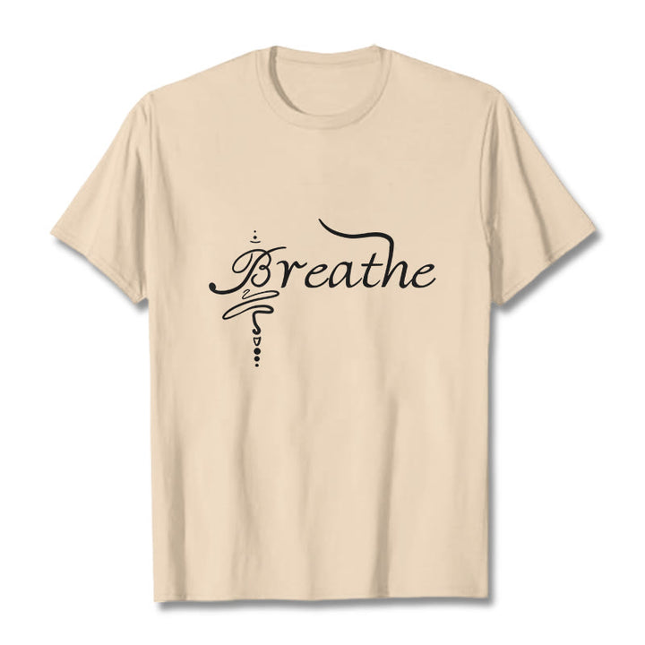 Camiseta con la palabra "Boutique Stones Breathe" de Buddha Stones - Sopa de mariscos - 2XL - image 9