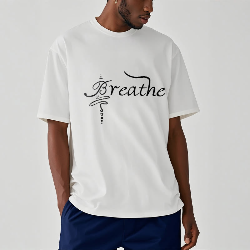 Camiseta con la palabra "Boutique Stones Breathe" de Buddha Stones - image 6