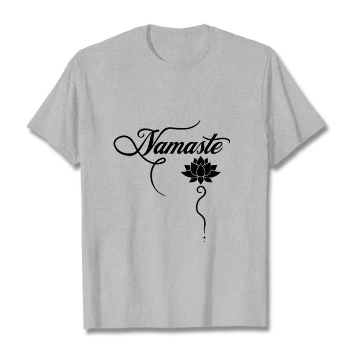 Camiseta Buddha Stones HELLO Hindi Lotus - Gris claro - 2XL - image 19